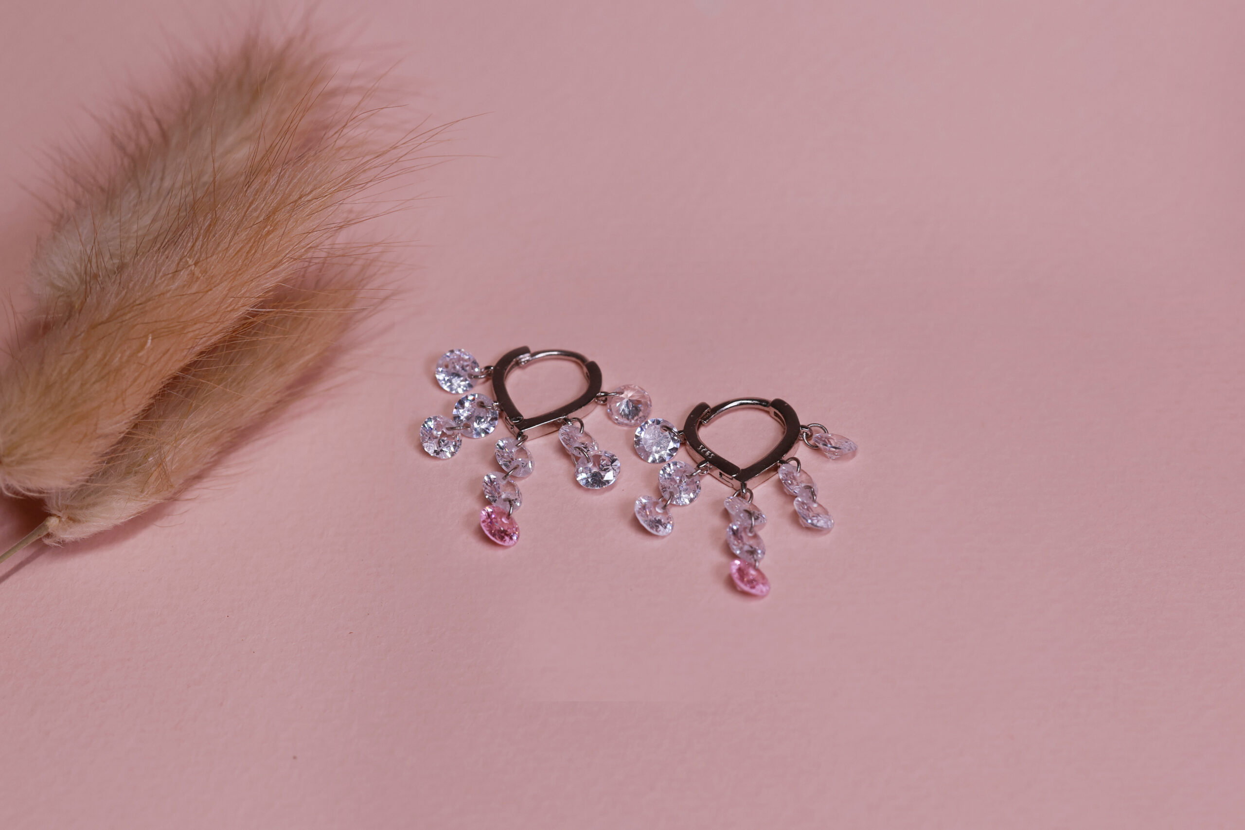 925 Sterling Silver Pink Dragonfly Stud Earrings for Girls. Earrings for Kids. Gift for Her. - Image 2