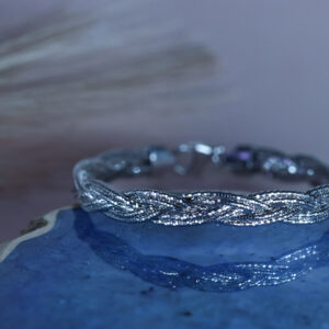 925 Sterling Silver Peacock Adjustable Bangle Bracelet for Kids