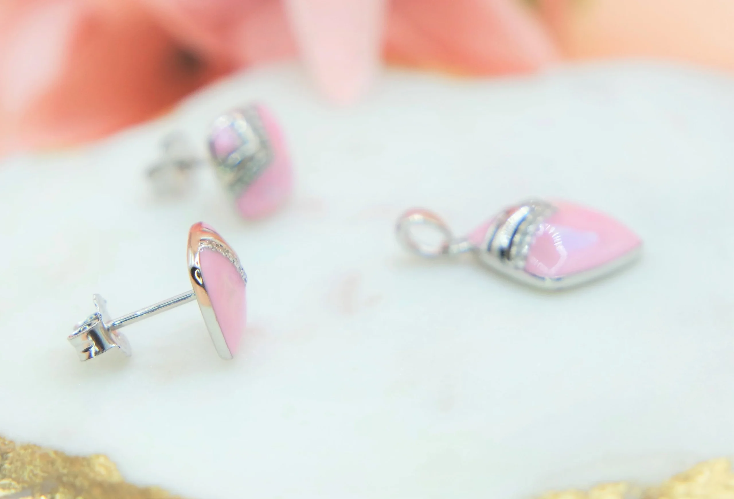 925 Sterling Silver Brilliant Cut Pendant Set with Cubic Zirconia. Two Colors available, Gift For Her. - Image 4