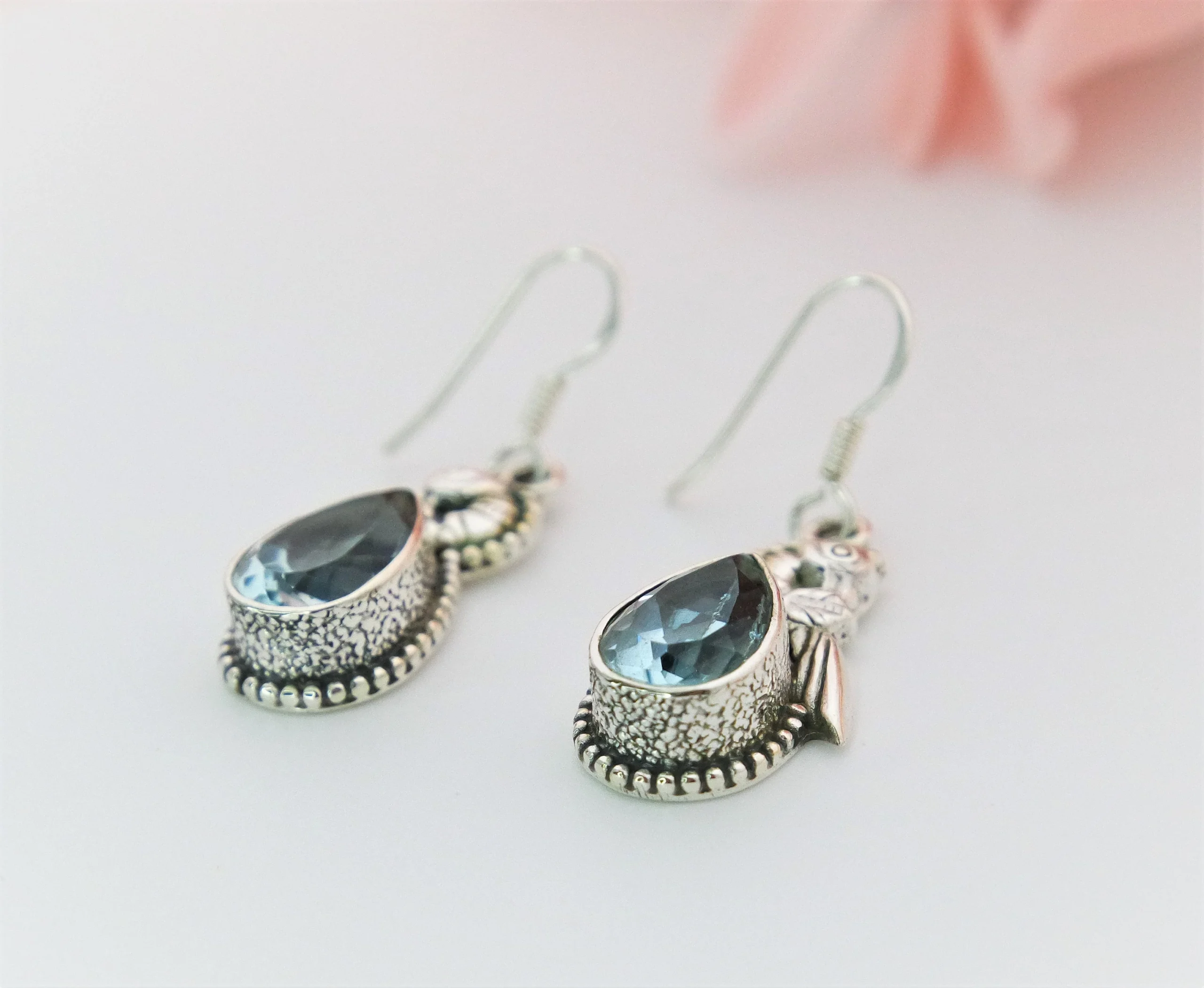 Parrot finished dangle earrings