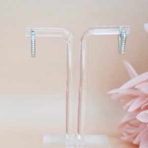 925 Sterling Silver Solid CZ Earrings, Pave Cubic Zirconia Hoop Earrings. Statement Jewelry. Gift for Her