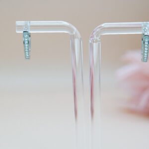 925 Sterling Silver Solid CZ Earrings, Pave Cubic Zirconia Hoop Earrings, Statement Jewelry. Gift for Her.