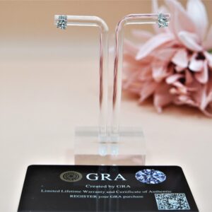 925 Sterling Silver Moissanite Stud Earrings, Push Back Earrings. Gift For Women & Men