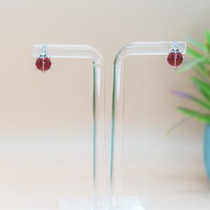 925 Sterling Silver Ladybug Earrings for Girls, Earrings for Kids. Everyday wear, Gift for Her.