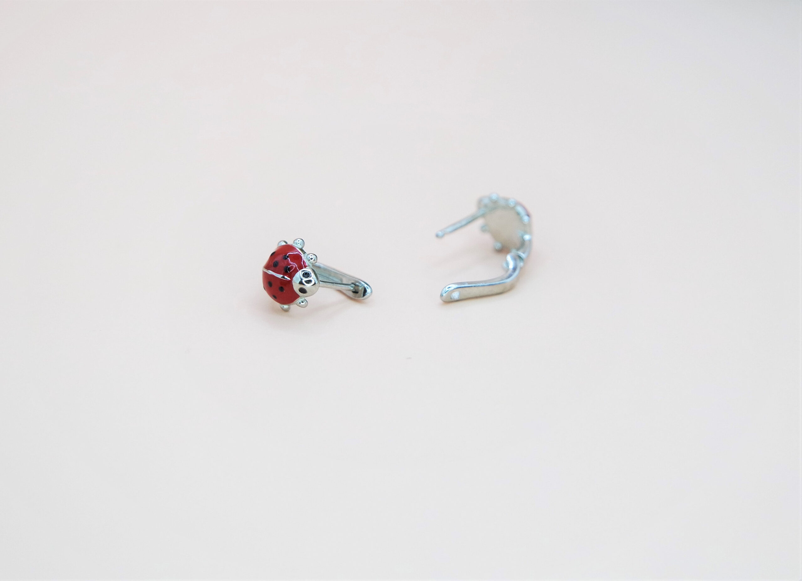ladybug earring for kids image 2